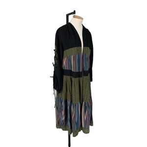 Ciena 1978 Presents Open Cardigan Topper Bohemian Tiered Large Gypsy Hippie